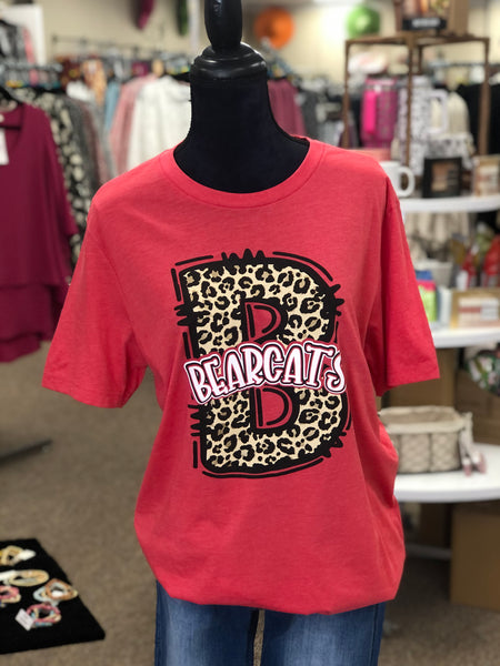 Leopard "B" Bearcat Spirit T-shirt