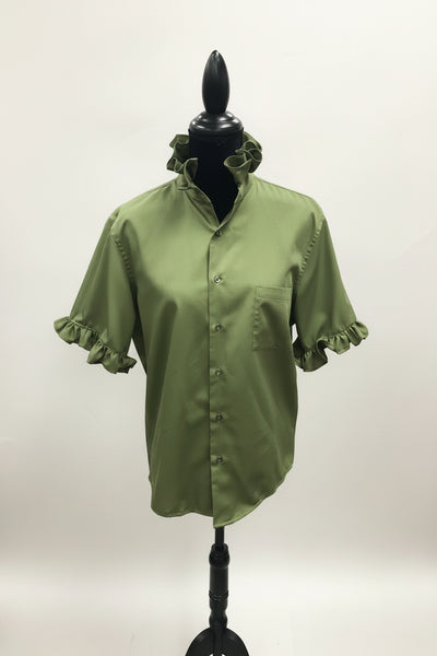 TF Refashioned Ruffle Collar Shirts