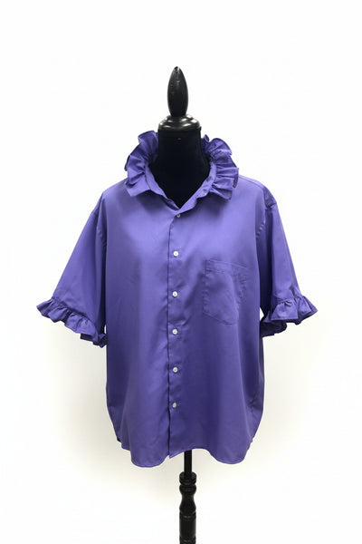 TF Refashioned Ruffle Collar Shirts