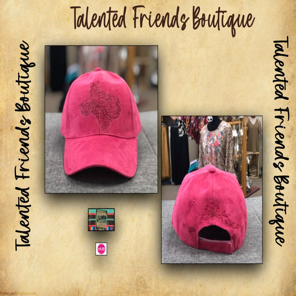 TF Designs - Burned Faux Suede Ball Caps