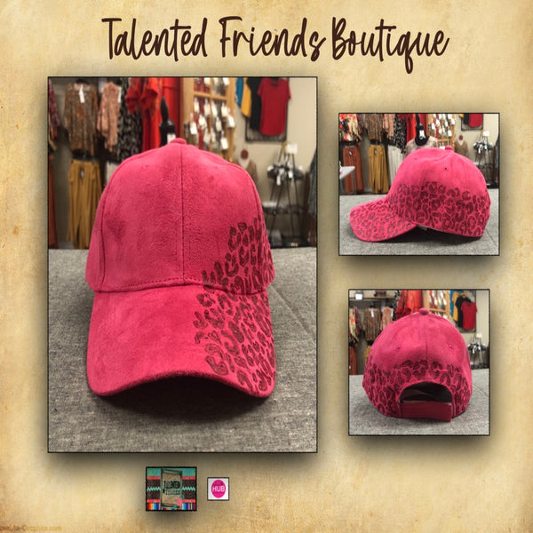TF Designs - Burned Faux Suede Ball Caps