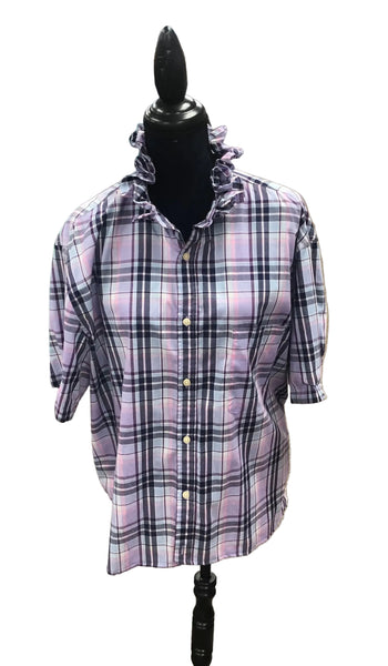 TF Refashioned Ruffle Collar Shirts