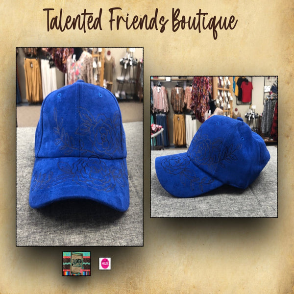 TF Designs - Burned Faux Suede Ball Caps