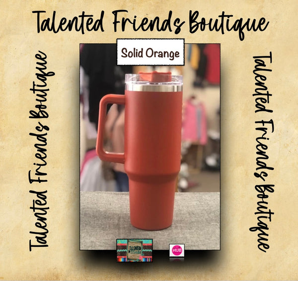 Holiday Shopping Special Miss Solid Amber Tumbler W/Handle