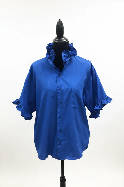 TF Refashioned Ruffle Collar Shirts