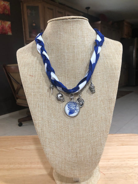 Braided Bandana Charm School Spirit Necklace