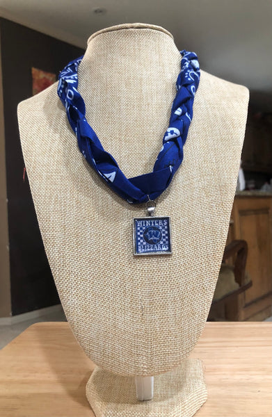 Braided Bandana Charm School Spirit Necklace