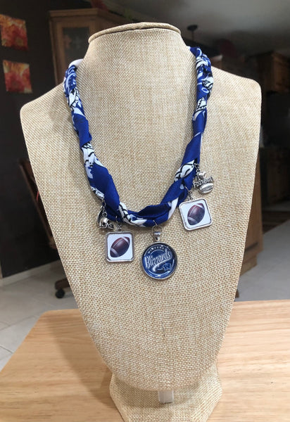 Braided Bandana Charm School Spirit Necklace