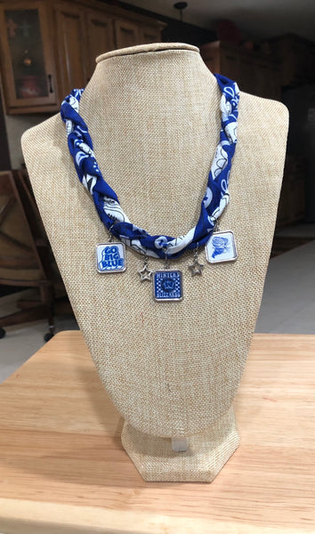 Braided Bandana Charm School Spirit Necklace