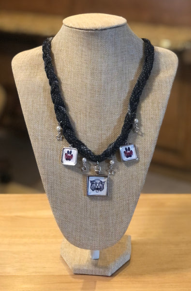 Braided Bandana Charm School Spirit Necklace