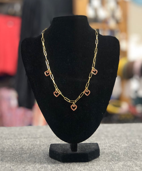 Mini Heart Charm Necklace