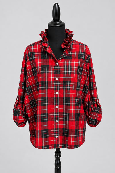 TF Refashioned Ruffle Collar Shirts