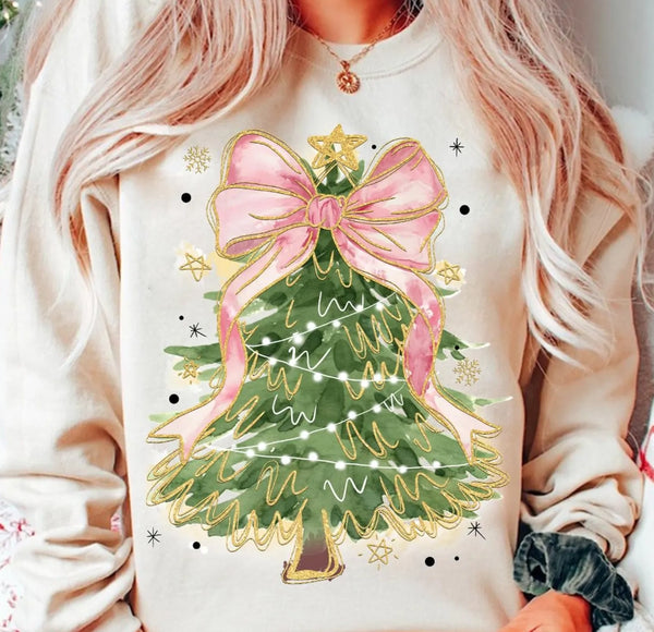 Pink Bow Christmas Tree