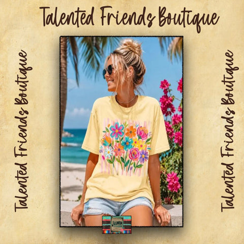 Miss Summer Time Flowers  - Banana Cream