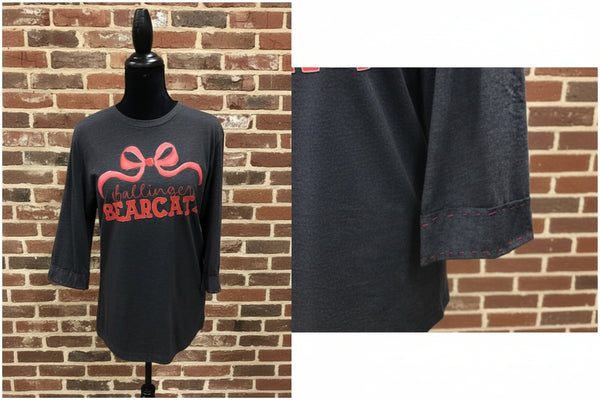 Refashioned Ballinger Bearcats Bow T-shirt