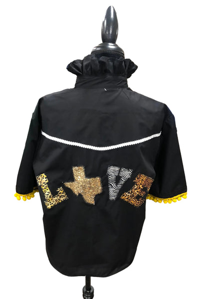 TF Refashioned Ruffle Collar  Applique Shirts