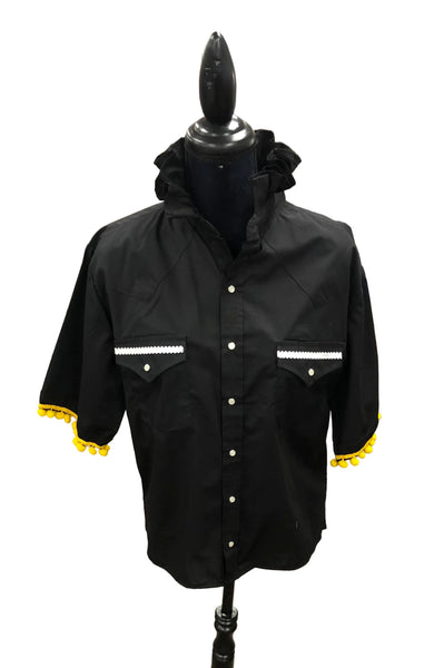 TF Refashioned Ruffle Collar  Applique Shirts