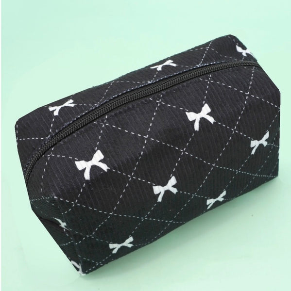 Trendy Bow Cosmetic Pouch