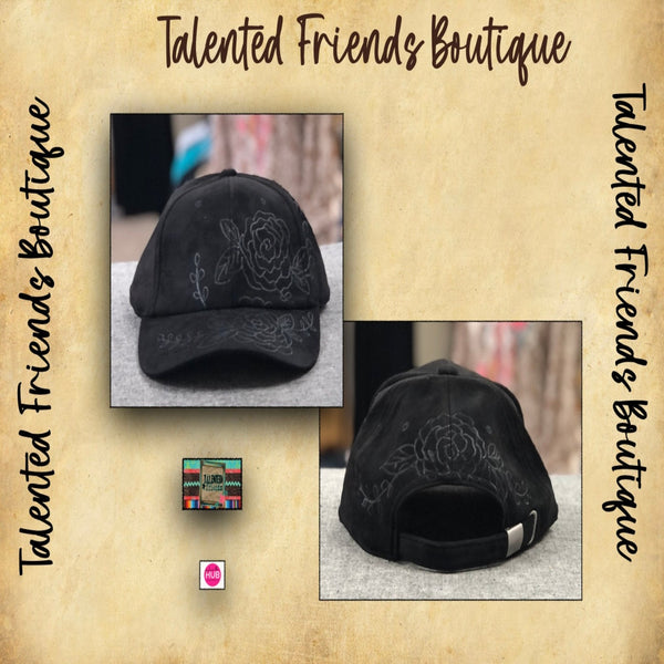 TF Designs - Burned Faux Suede Ball Caps