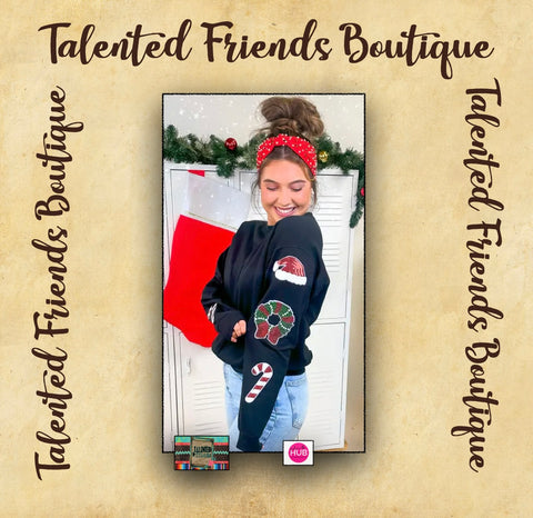 Christmas - Sparkle Long Sleeve T-shirt - Black