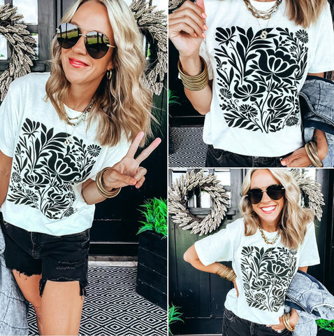 Black Bouquet T-shirt