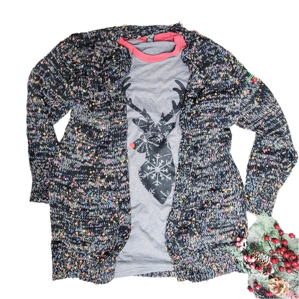 CAS -  Confetti Sweater Cardigan