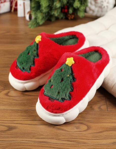 Christmas Tree Slippers