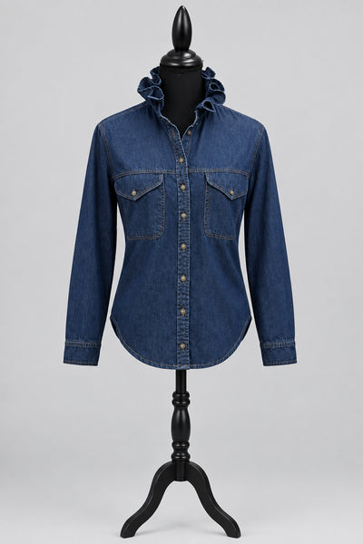 TF Refashioned Ruffle Collar Shirts