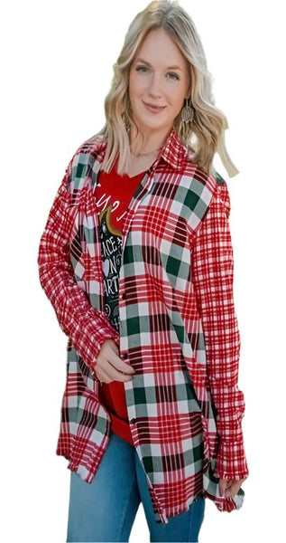 Miss All About Your Plaid Flannel Top