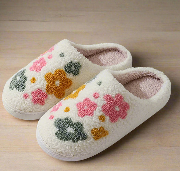 Floral Pattern Slippers