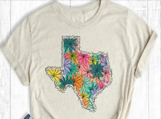 Floral Texas T-shirt