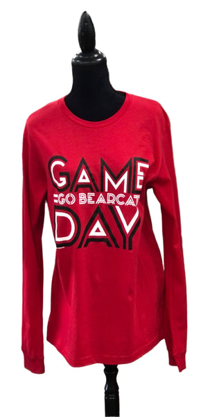 Go Bearcats Game Day T-shirt - Long Sleeve
