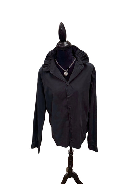 TF Refashioned Ruffle Collar Shirts