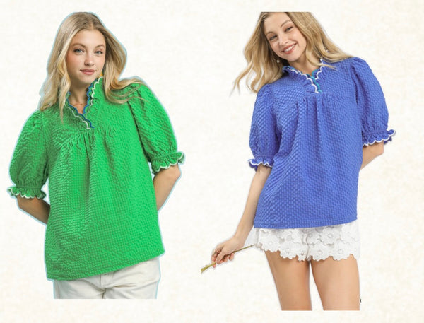 Miss Charming Blouse -  Green