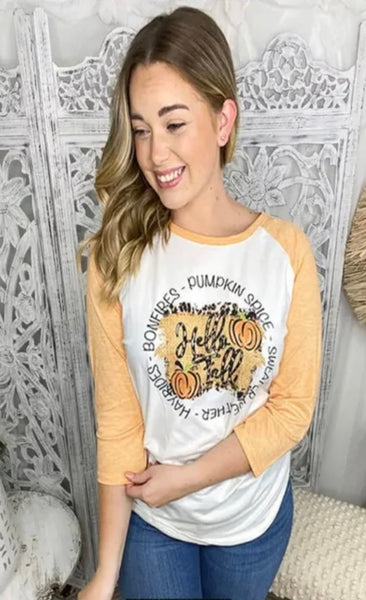 Fall - Hello Fall  Raglan