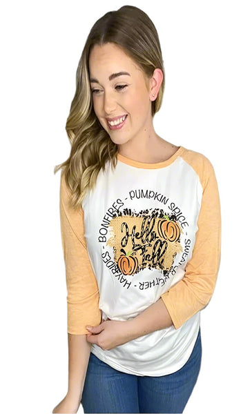 Fall - Hello Fall  Raglan