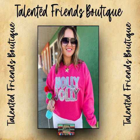 Holly Jolly Sequin Sweatshirt
