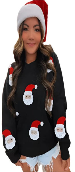 CAS - Christmas -  Miss Santa's Coming To Town Sweater