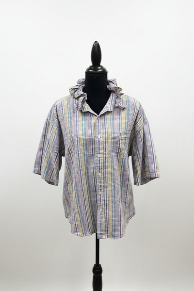 TF Refashioned Ruffle Collar Shirts