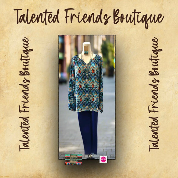 CAS - Miss Make A Choice Blouse - Blue