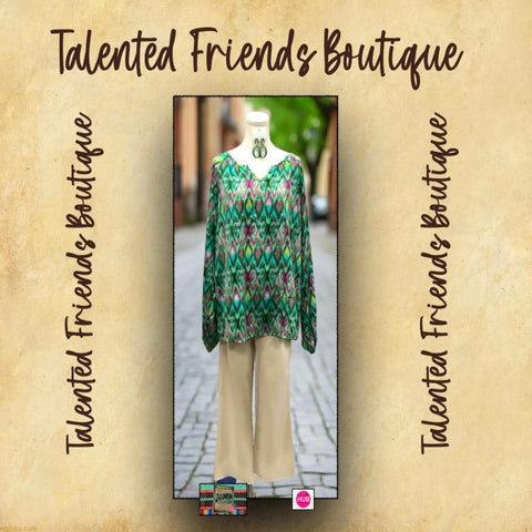 CAS - Miss Make A Choice Blouse -  Green