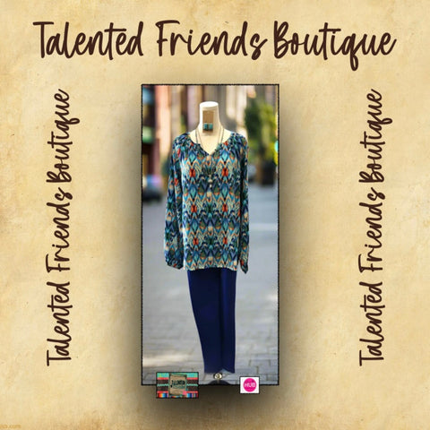 CAS - Miss Make A Choice Blouse - Blue
