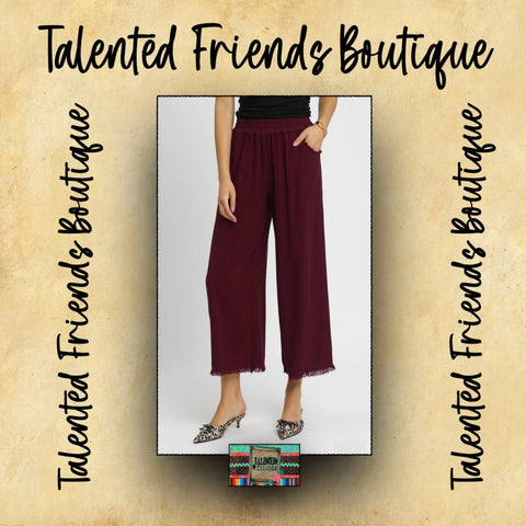 Miss Tight Schedule Pants - Merlot