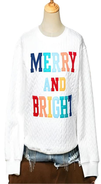 CAS -  Merry & Bright Cable Pullover
