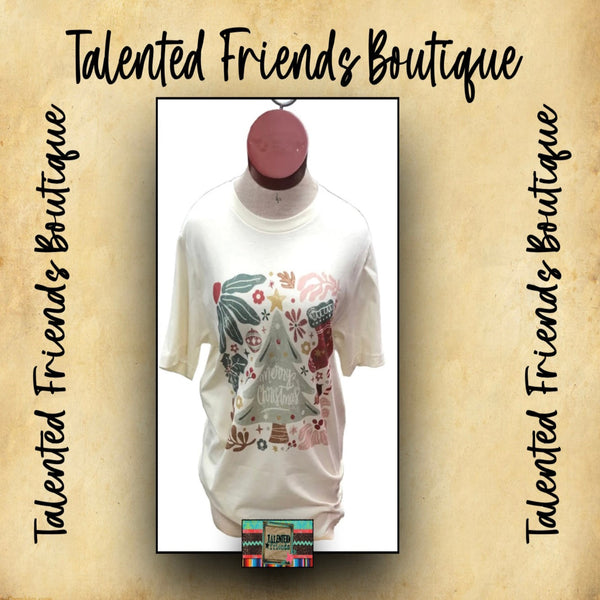 Merry Christmas Tree, Stocking, &  Holly