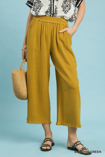 Miss Tight Schedule Pants - Mustard Green