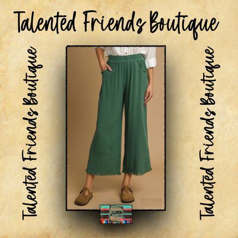 Miss Tight Schedule Pants - Palm Green