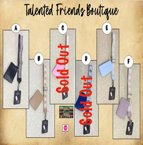 Phone Crossbody Strap w/Pouch Tribal Print