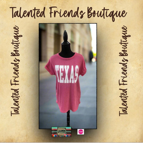 Miss Texas Bold Top - Pink
