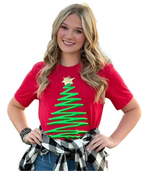 CAS - Christmas - Miss Puff Christmas Tree T-shirt